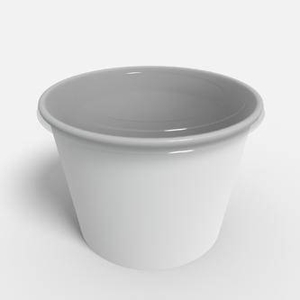 Paper Bucket with Lid Dieline 508470